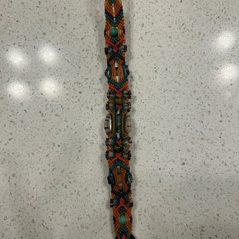 Isha Elafi Turquoise and Earth Tone Bracelet - Picture 4 of 4